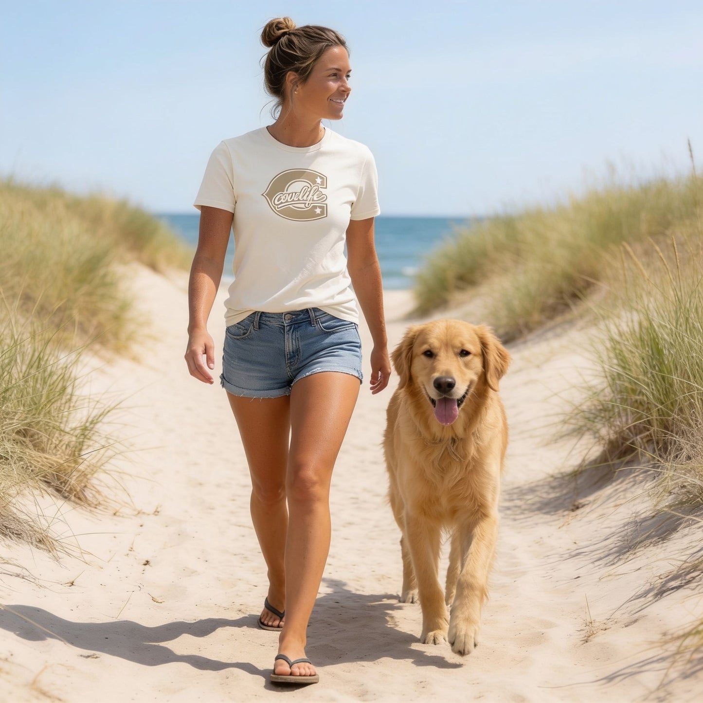 COVELiFE The Cove Tee Cream - lifestyle