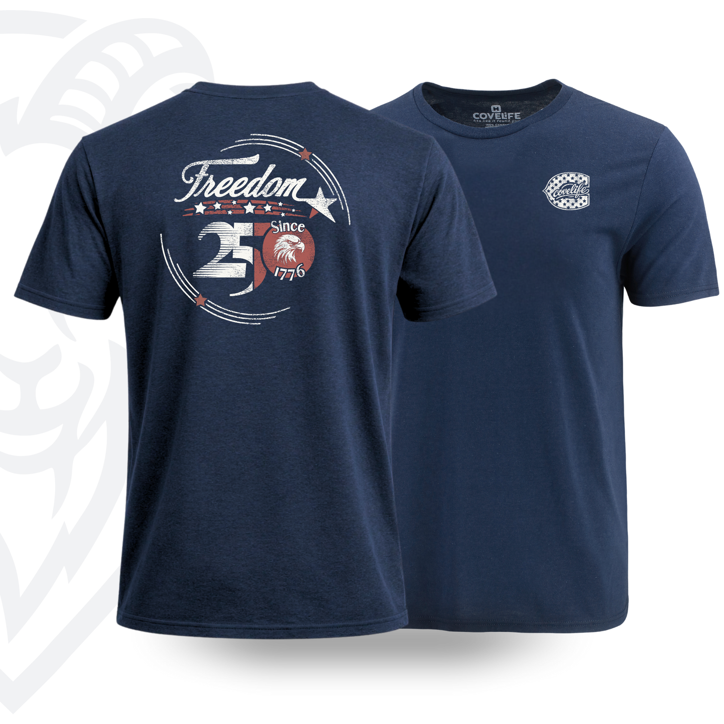COVELiFE Freedom 250 Tee Navy - combined