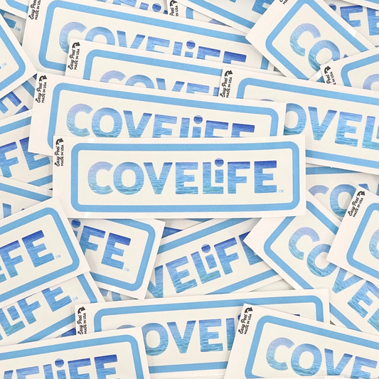 COVELiFE OG Decal White / Sky Blue - vinyl sticker detail
