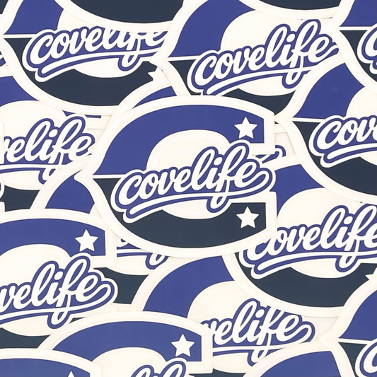 COVELiFE Block C Die-Cut Decal Blue/Black - detail