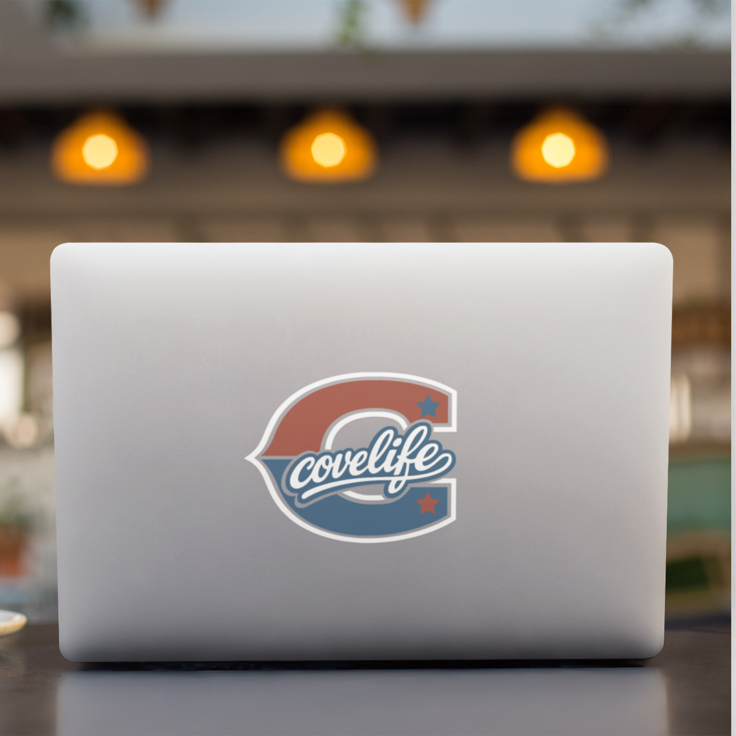 COVELiFE Block C Die-Cut Decal Red/White/Blue - applied