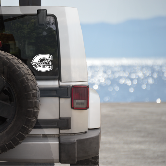 COVELiFE Block C Die-Cut Decal White - applied