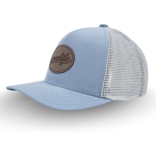 COVELiFE DRiFTFiT Mesh Trucker Sky Blue - three-quarter angle