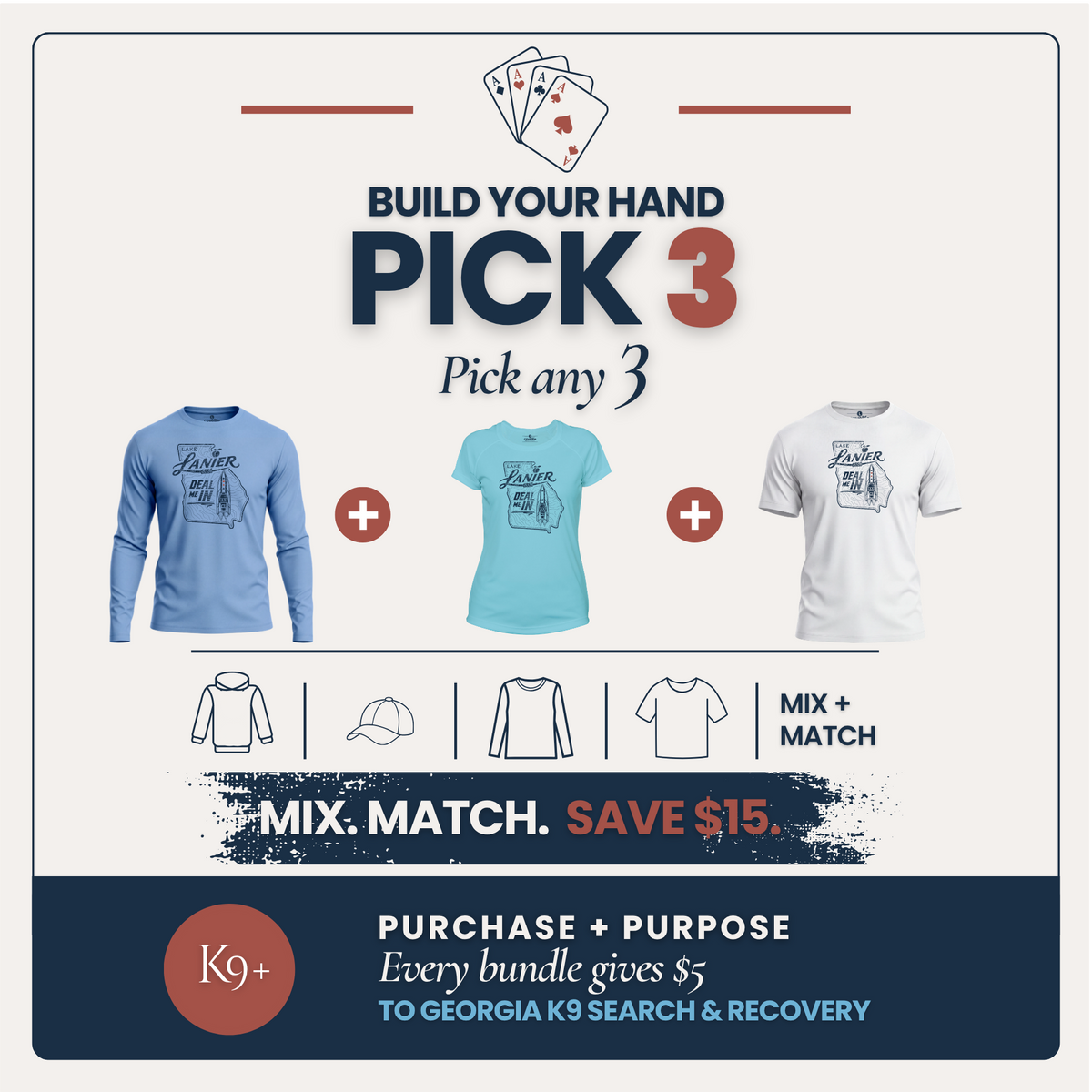 BUILD YOUR HAND | PICK 3