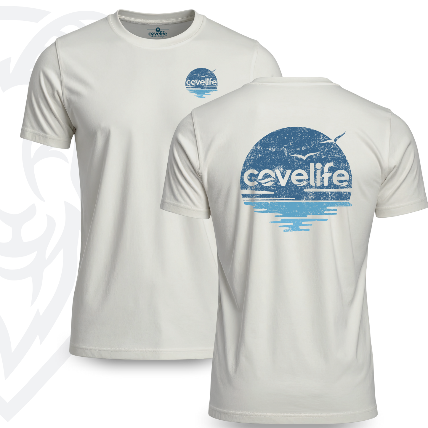 COVELiFE The DRiFT Tee Cream - front and back