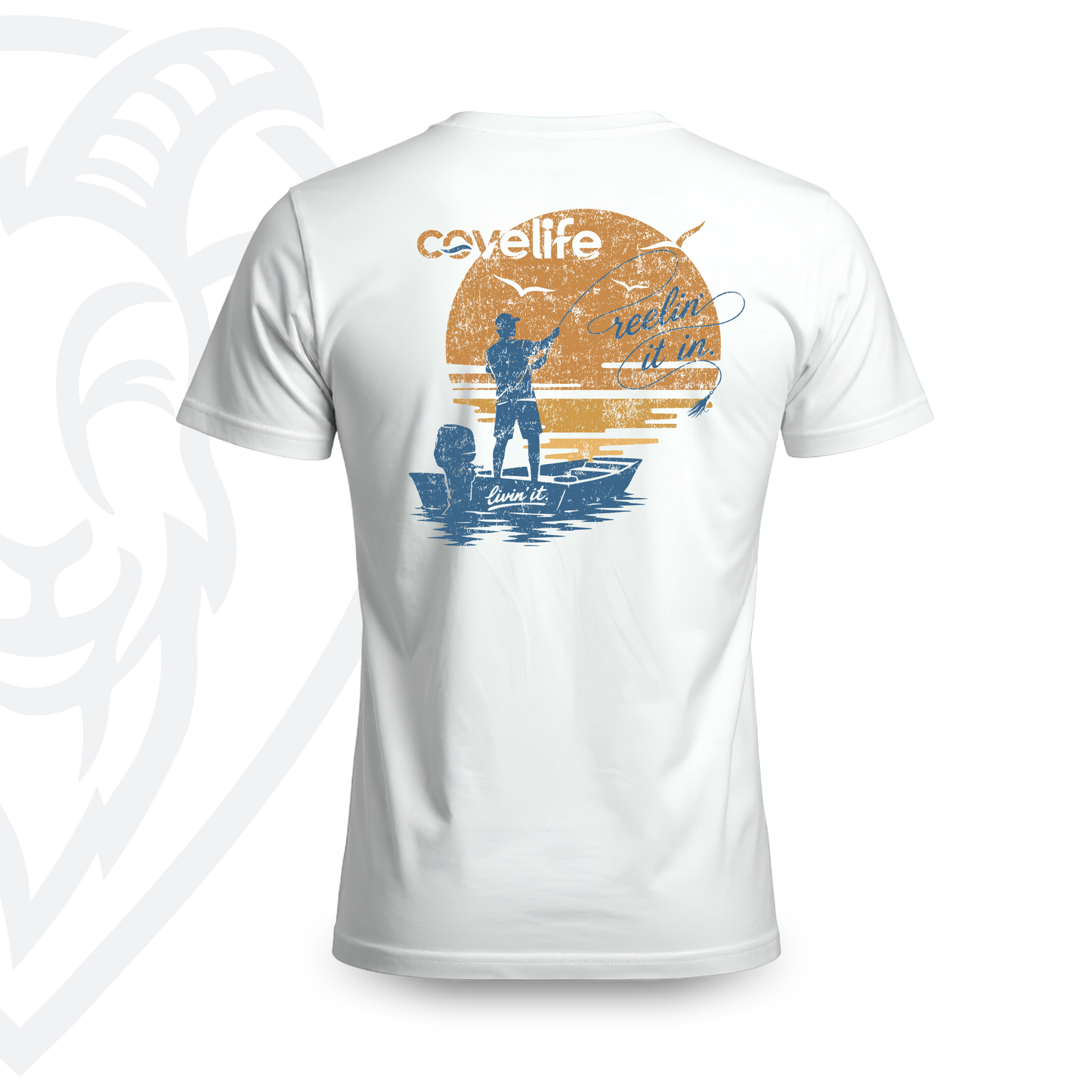 COVELiFE Reelin' It In Tee White - back