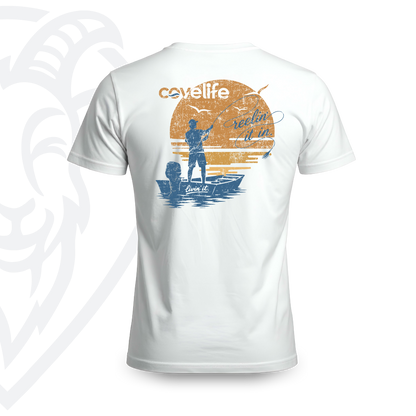 COVELiFE Reelin' It In Tee White - back