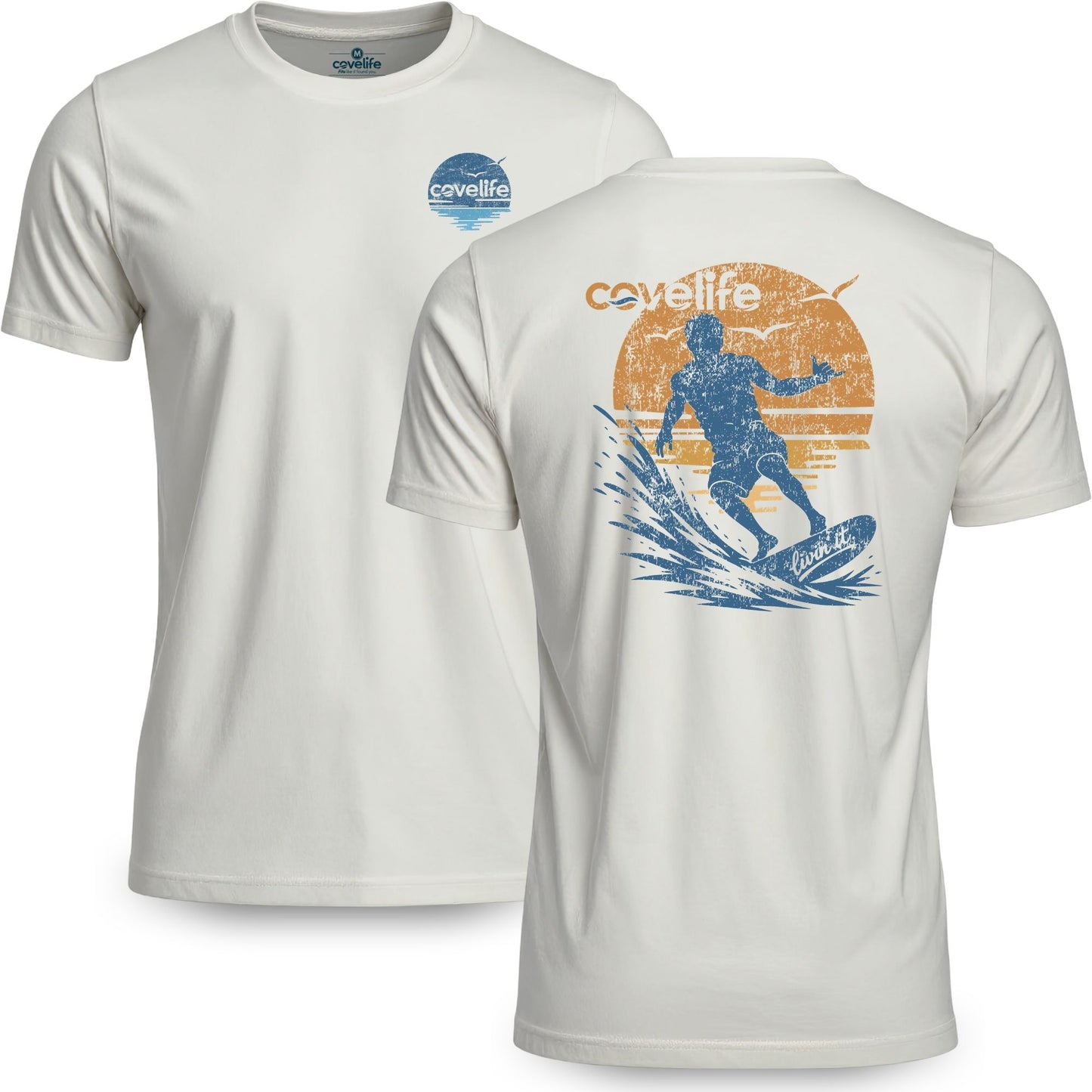 COVELiFE Sendin' It Tee Cream - front & back