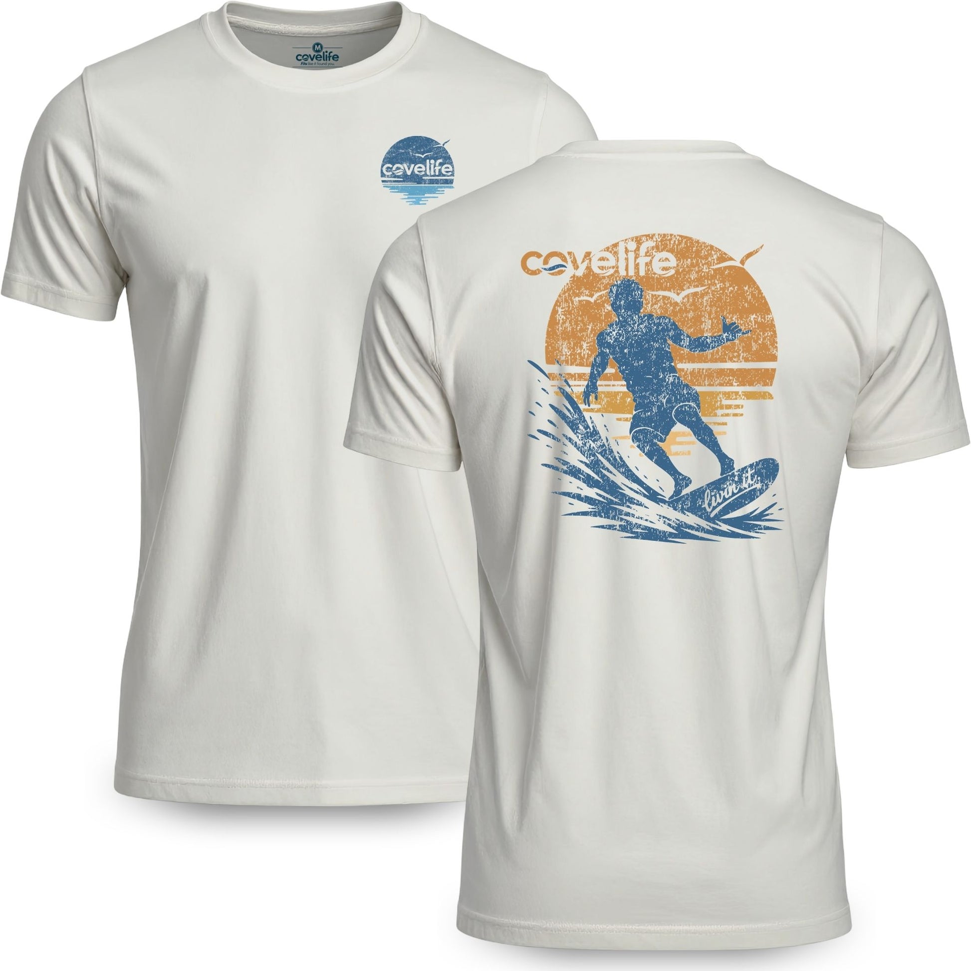 COVELiFE Sendin' It Tee Cream - front & back