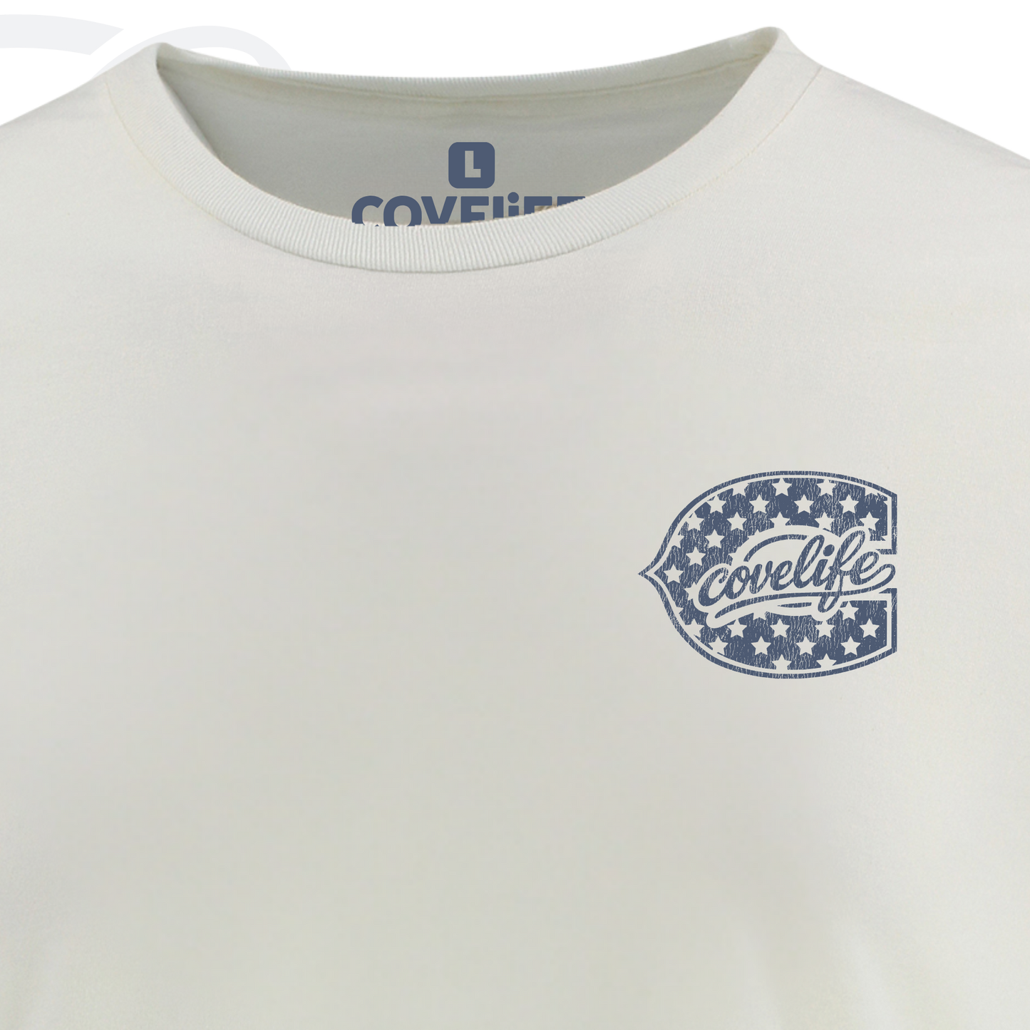 COVELiFE Freedom 250 Tee Cream - chest detail
