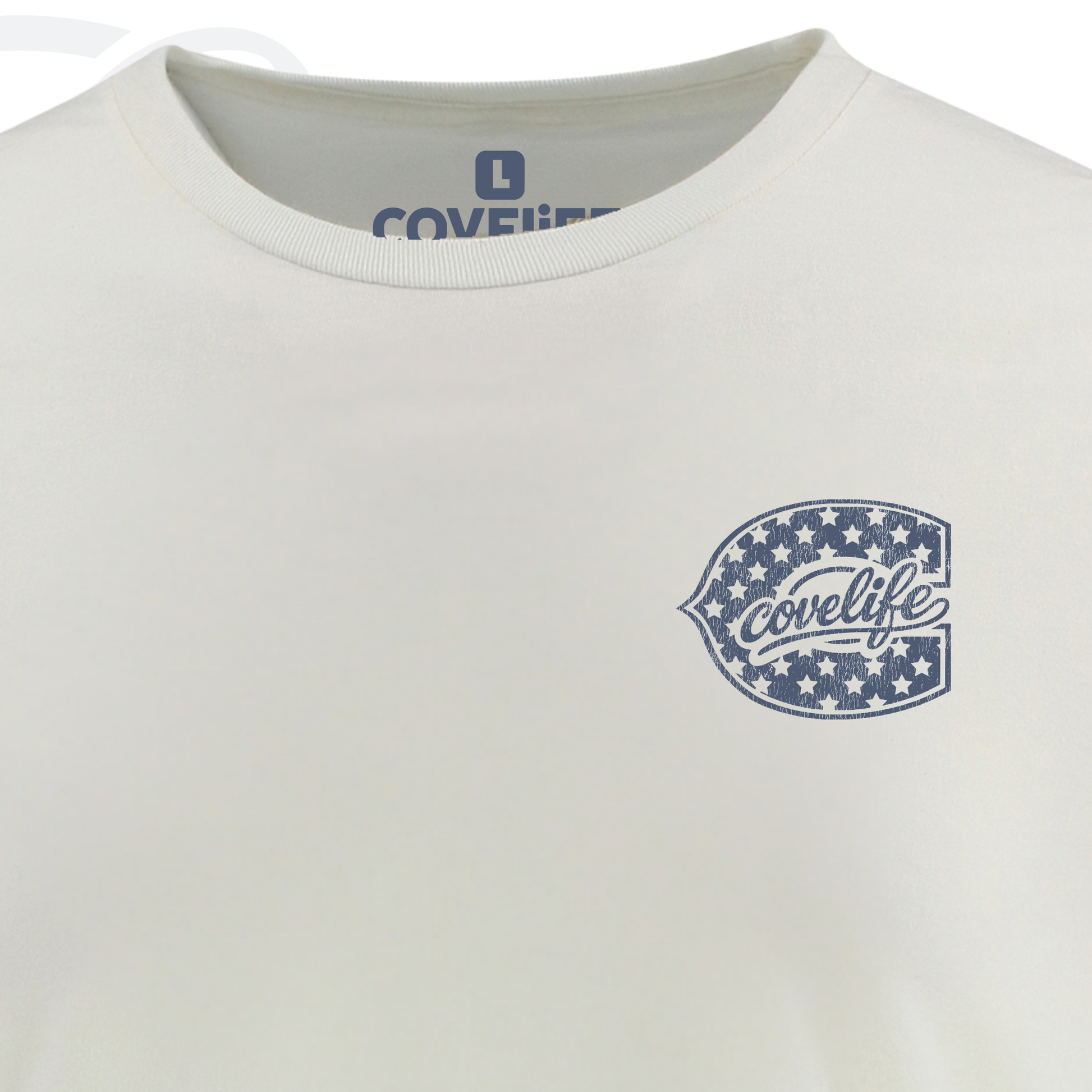 COVELiFE Freedom 250 Tee Cream - chest detail