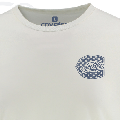 COVELiFE Freedom 250 Tee Cream - chest detail