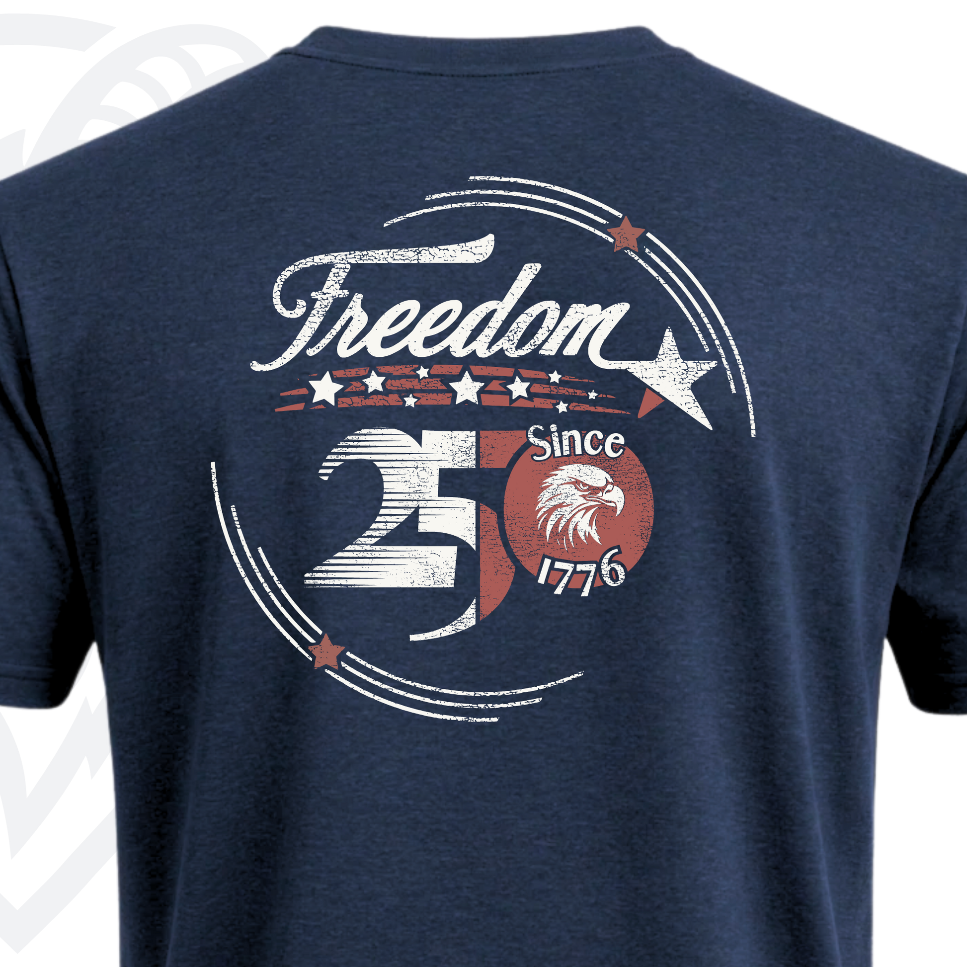 COVELiFE Freedom 250 Tee Navy - graphic detail