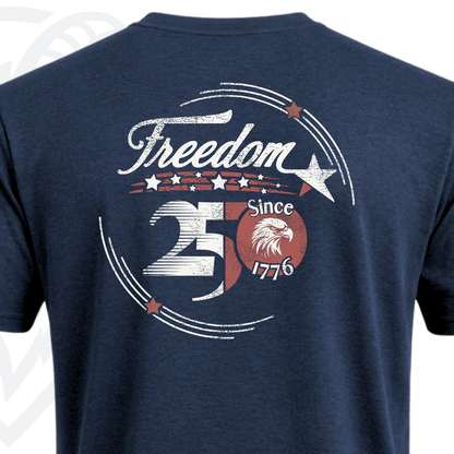 COVELiFE Freedom 250 Tee Navy - graphic detail