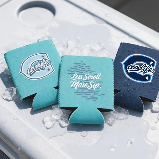 COVELiFE ViBE Koozies | Standard Can Cooler Horizon Blue - can cooler