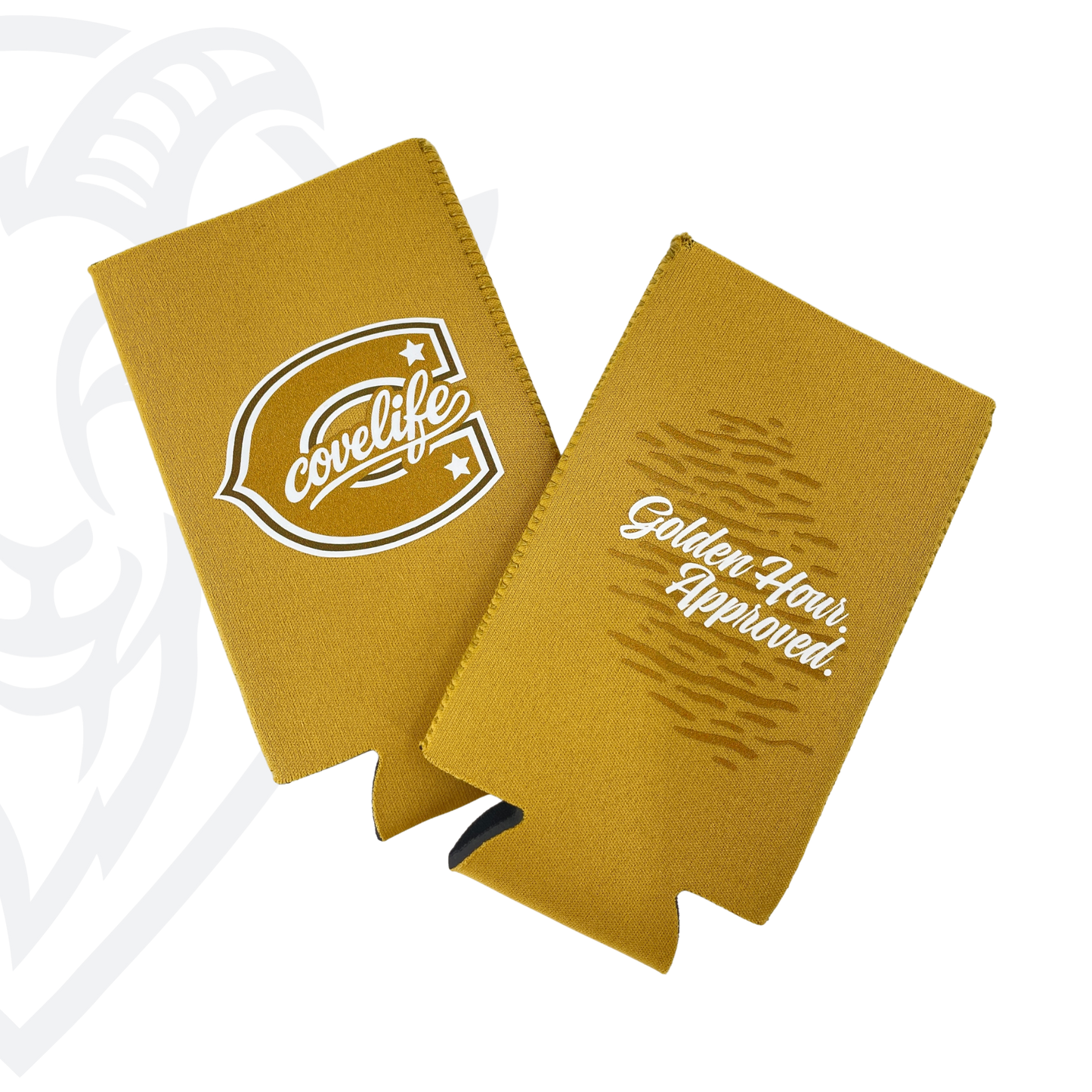 COVELiFE ViBE Koozies | Slim Can Cooler Gold - can cooler