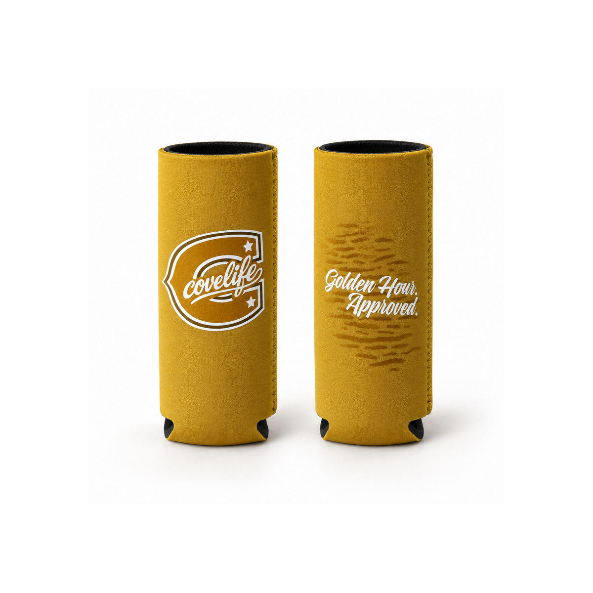 COVELiFE ViBE Koozies | Slim Can Cooler Sunrise Gold - can cooler