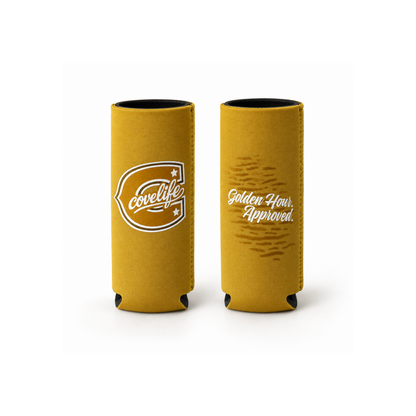 COVELiFE ViBE Koozies | Slim Can Cooler Sunrise Gold - can cooler