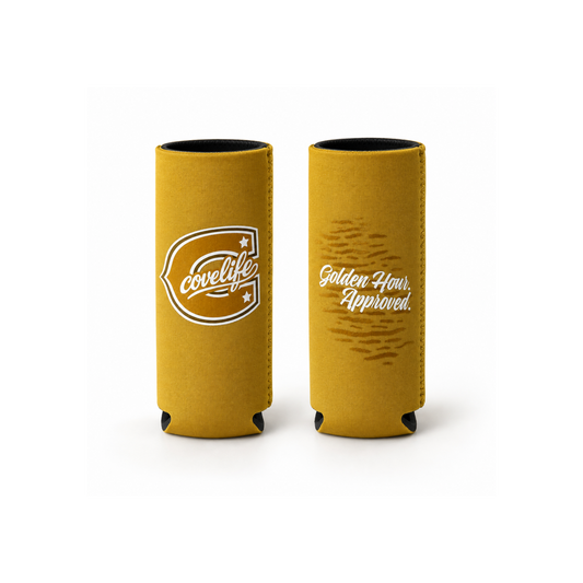 COVELiFE ViBE Koozies | Slim Can Cooler Sunrise Gold - can cooler