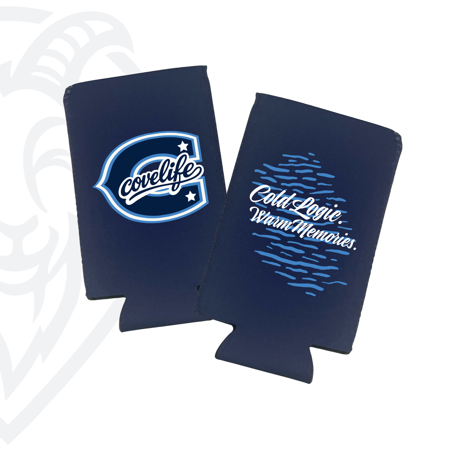 COVELiFE ViBE Koozies | Slim Can Cooler Navy - can cooler