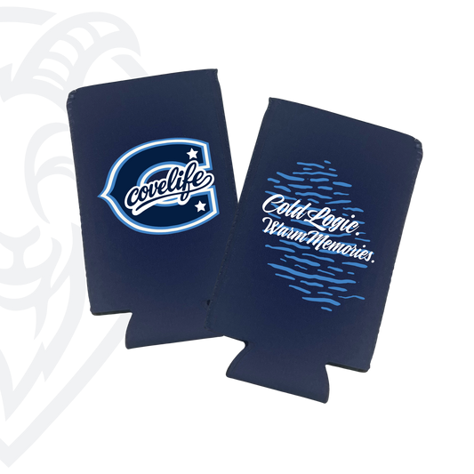 COVELiFE ViBE Koozies | Slim Can Cooler Navy - can cooler