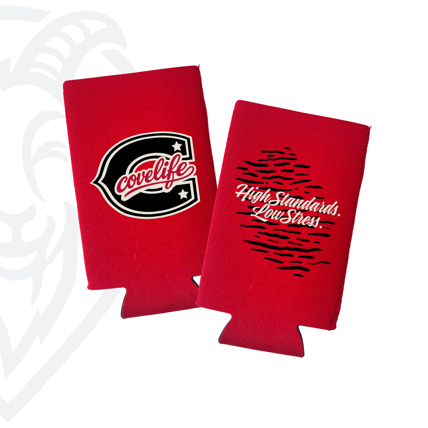 COVELiFE ViBE Koozies | Slim Can Cooler Red - can cooler