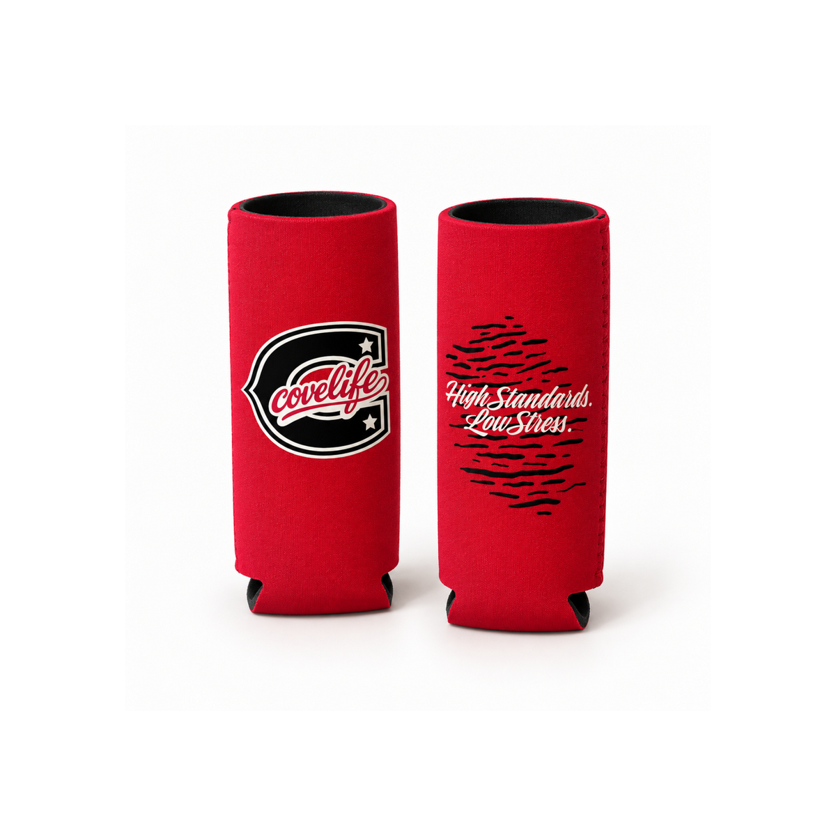 COVELiFE ViBE Koozies | Slim Can Cooler summit red - can cooler