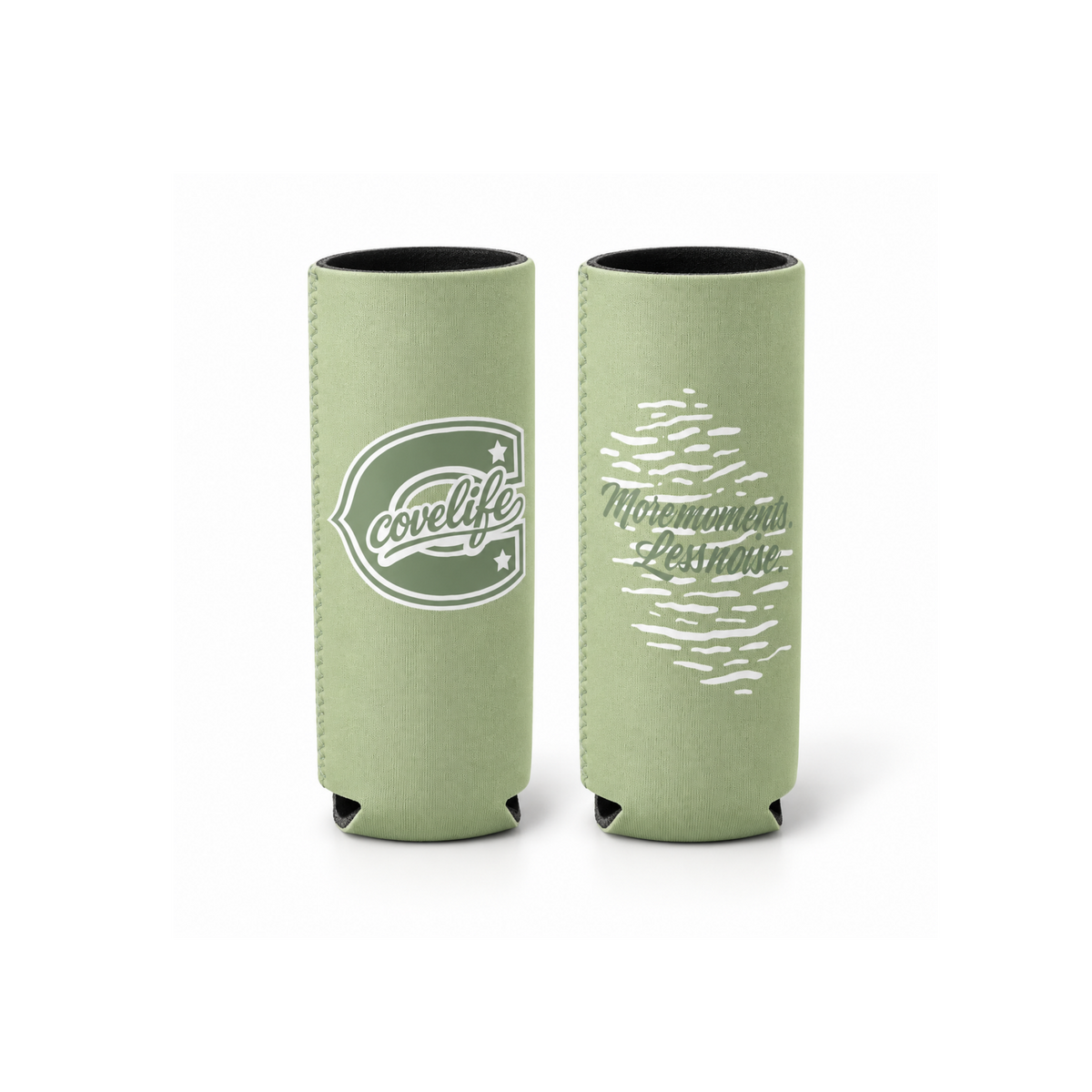 COVELiFE ViBE Koozies | Slim Can Cooler seagrass - can cooler