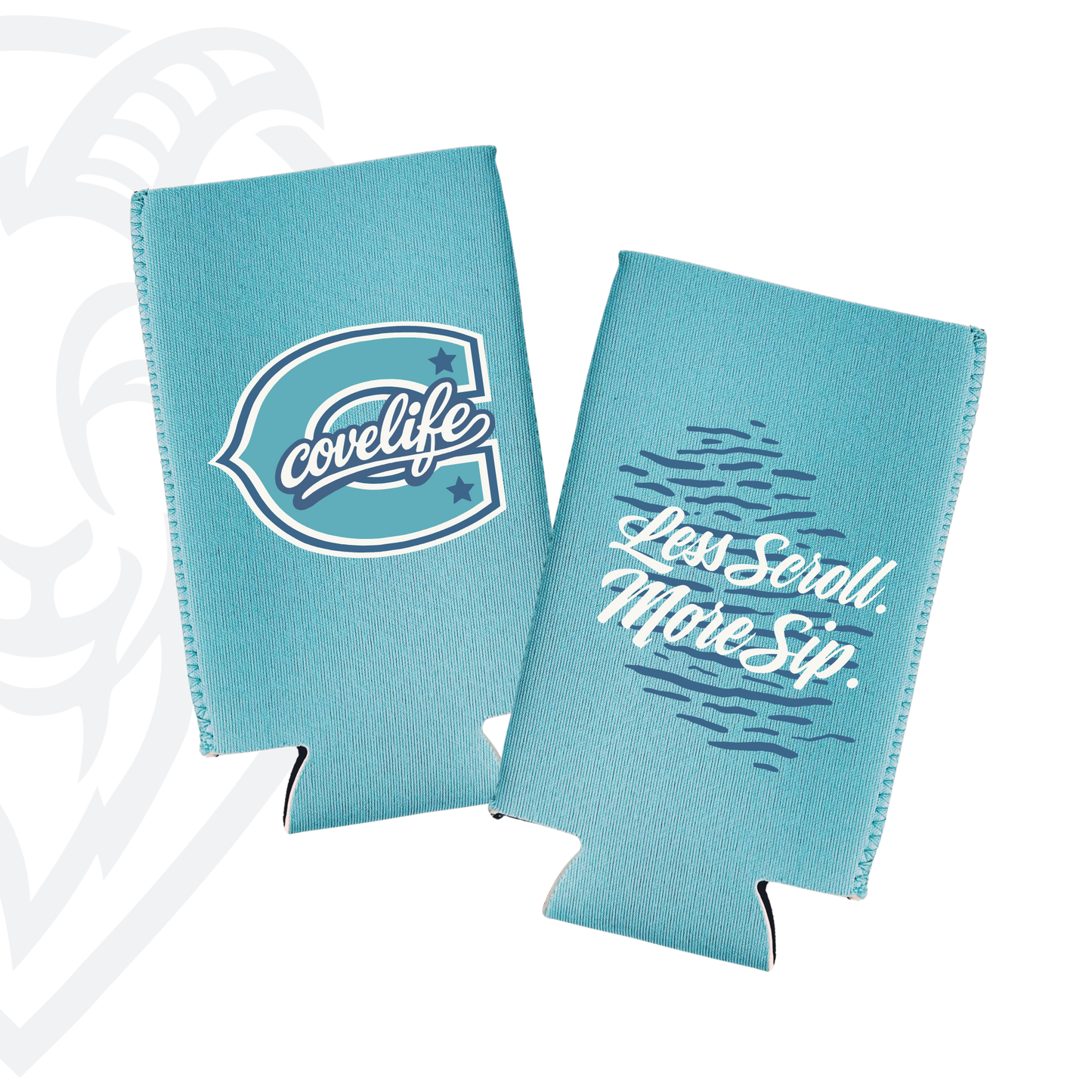 COVELiFE ViBE Koozies | Slim Can Cooler Sky Blue - can cooler