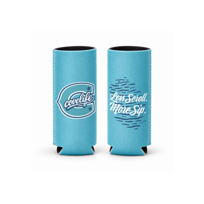 COVELiFE ViBE Koozies | Slim Can Cooler SKY BLUE - can cooler
