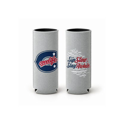 COVELiFE ViBE Koozies | Slim Can Cooler pearl gray - can cooler