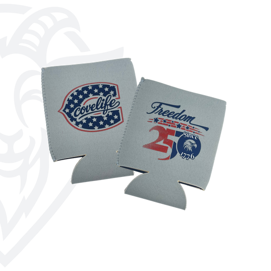 COVELiFE Freedom 250 Koozie | Standard Can Cooler Frost - can cooler