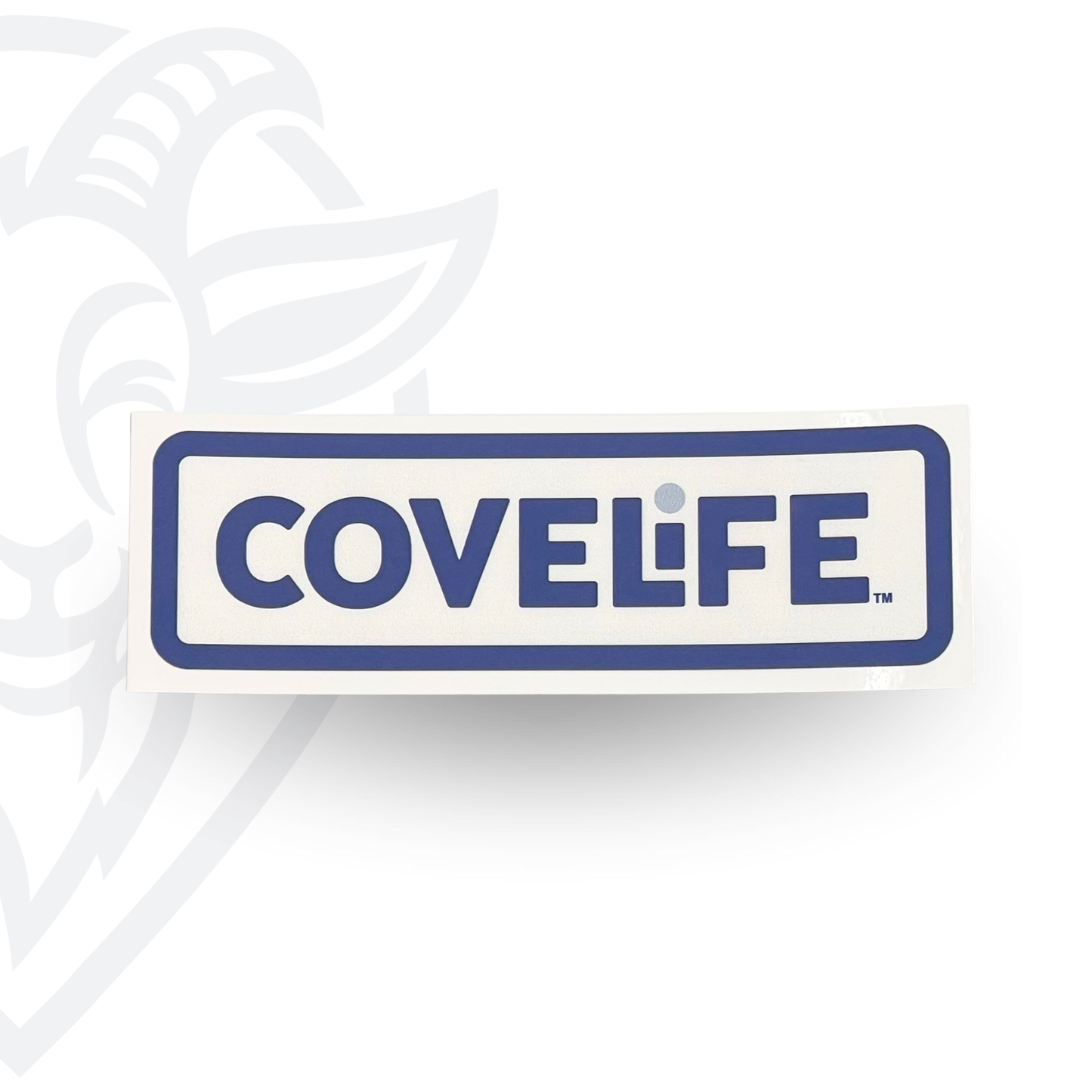 COVELiFE OG Decal White / Navy - vinyl sticker on white background