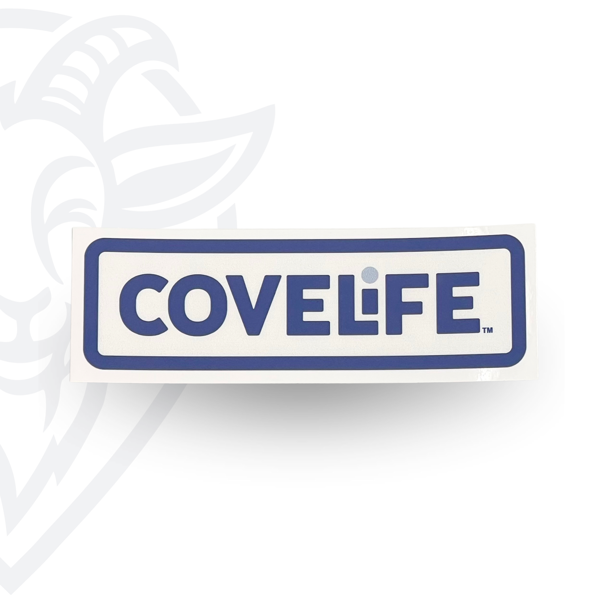 COVELiFE OG Decal White / Navy - vinyl sticker on white background