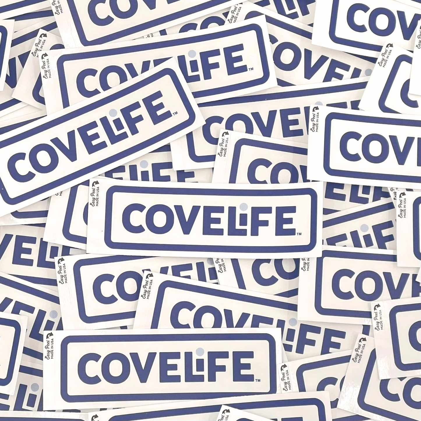 COVELiFE OG Decal White / Navy - vinyl sticker detail