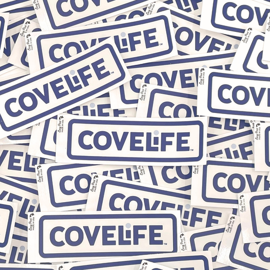 COVELiFE OG Decal White / Navy - vinyl sticker detail