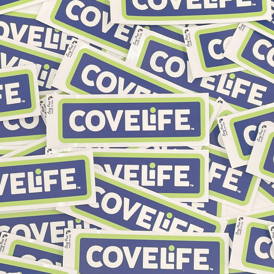 COVELiFE OG Decal Navy / Lime - vinyl sticker detail