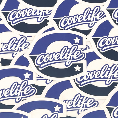 COVELiFE Block C Die-Cut Decal Blue/Black - detail