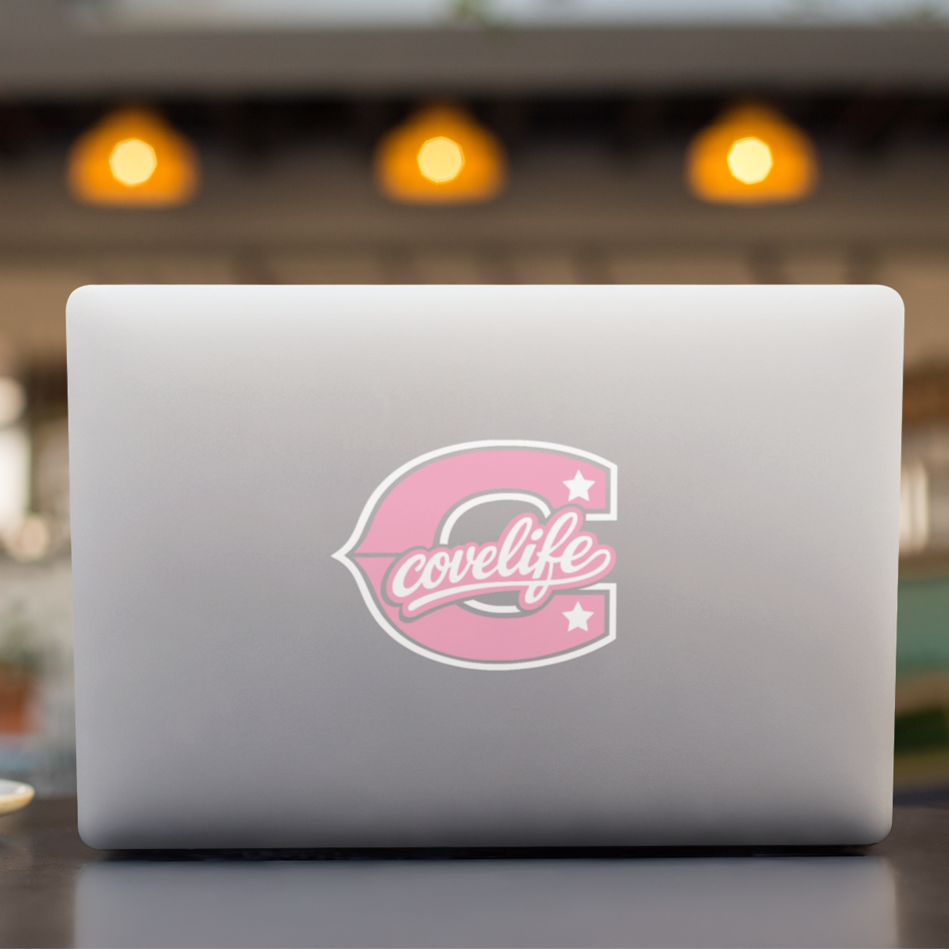 COVELiFE Block C Die-Cut Decal Pink - applied