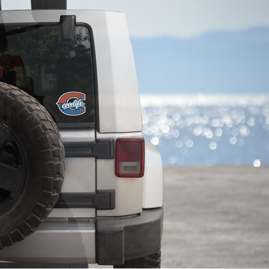 COVELiFE Block C Die-Cut Decal Red/White/Blue - applied
