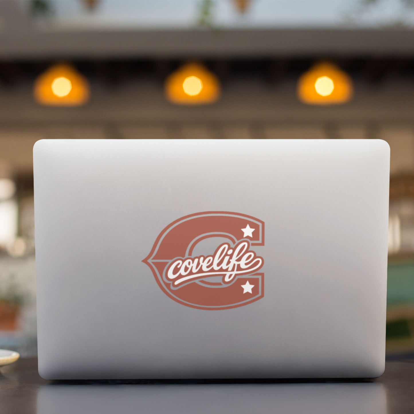 COVELiFE Block C Die-Cut Decal Red - detail