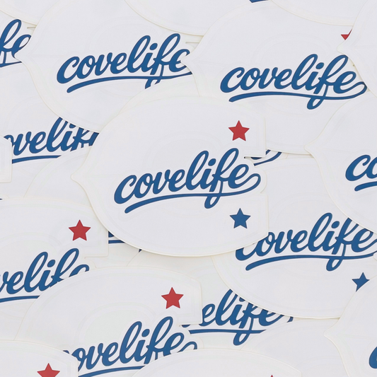 Block C Die-Cut Decal - White/Red/Blue