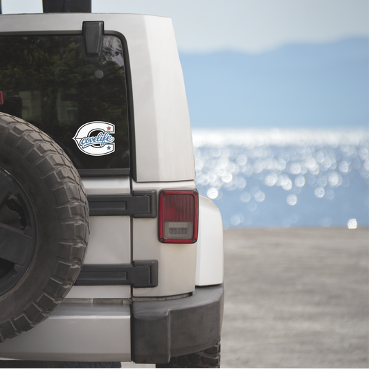 COVELiFE Block C Die-Cut Decal White/Red/Blue - applied