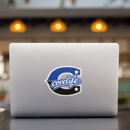 COVELiFE Block C Die-Cut Decal Blue/Black - applied