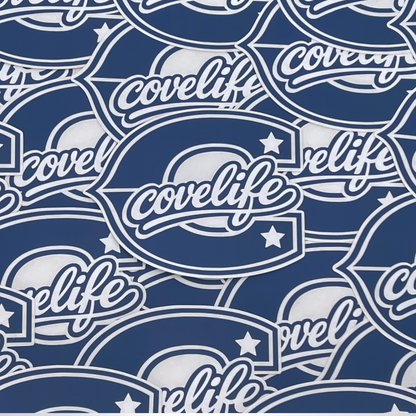 COVELiFE Block C Die-Cut Decal Blue/White - detail