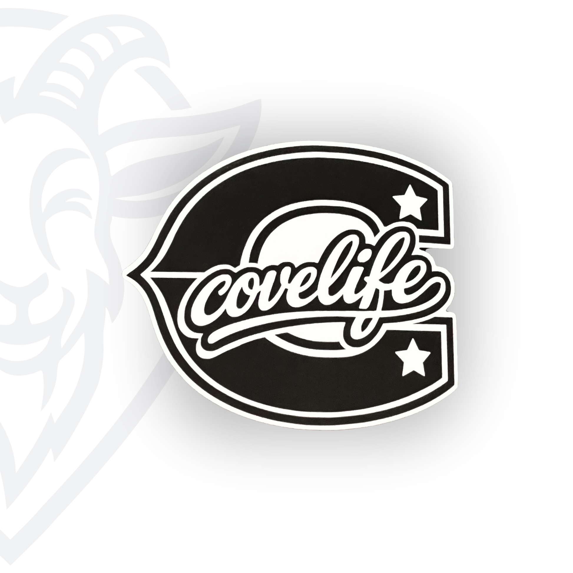 COVELiFE Block C Die-Cut Decal Black - white background product