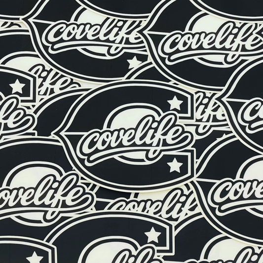 COVELiFE Block C Die-Cut Decal Black - detail