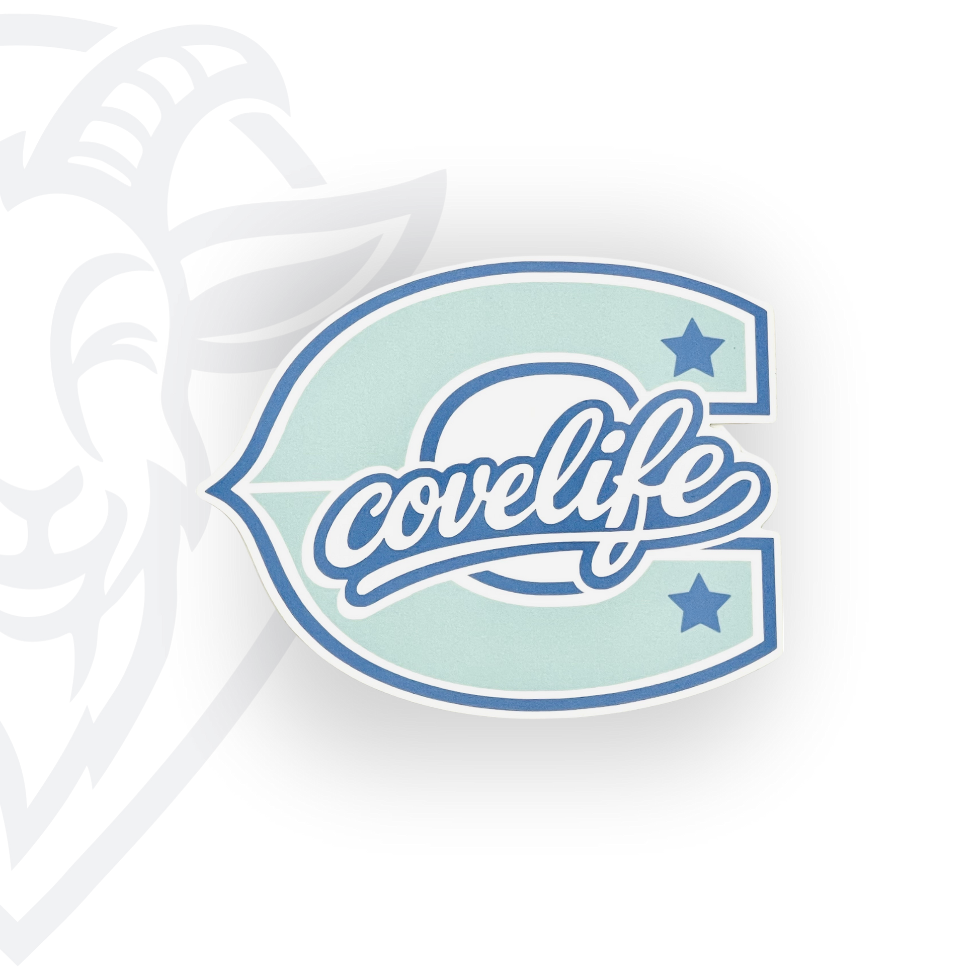 COVELiFE Block C Die-Cut Decal Mint - white background product