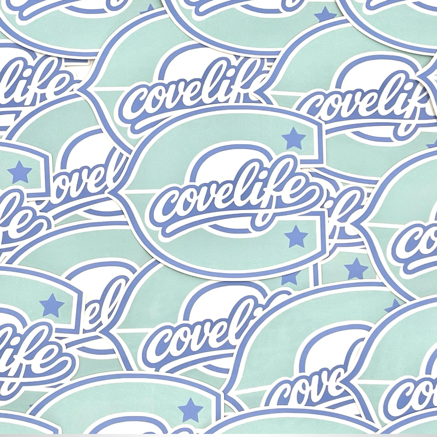 COVELiFE Block C Die-Cut Decal Mint - detail