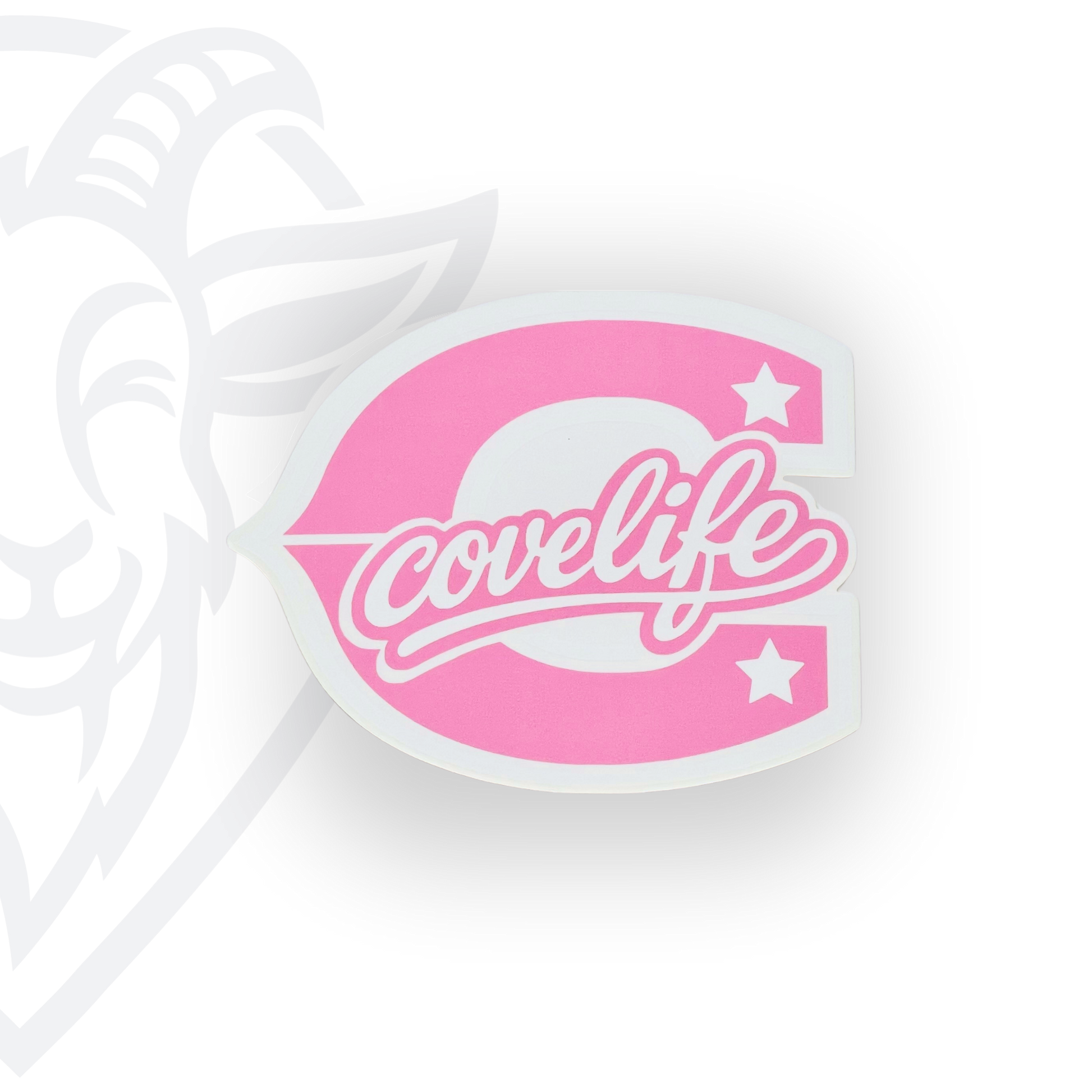 COVELiFE Block C Die-Cut Decal Pink - white background product